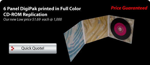 6 Panel Sleeve Printed in Full COlor on both Sides with cd-rom and DVD Replication