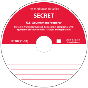 SF-707-(1-87) Secret CD-R or DVD-R