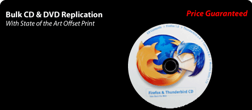 Bulk cd-rom and DVD Replication with offset print