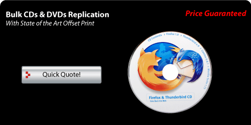 Bulk cd-rom and DVD Replication with offset print