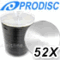 ProDisc CDR (CD-R) 52X Silver Inkjet Hub Printable disc, No stacking ring 80Min/700MB Blank Media, 100, 200, 500 Pack
